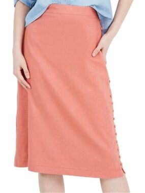 NWT Madewell Linen Skirt Lined